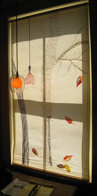 hand stitched window shade